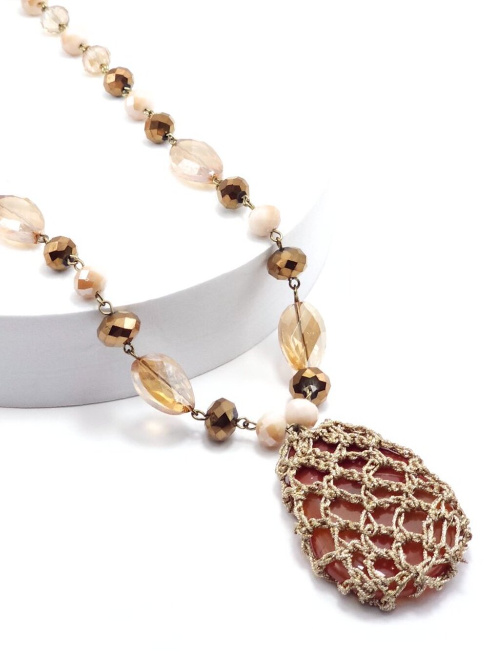 Stone & Crystal Necklace